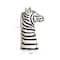 Hello Honey® 11.5" White & Black Hand-Painted Decorative Stoneware Zebra Vase
